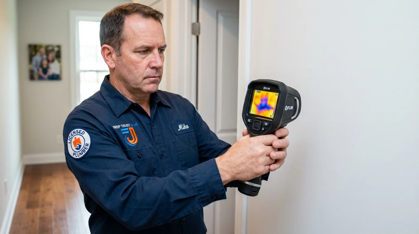 Thermal imaging leak detection by Johns Plumbing LLC in Leeds